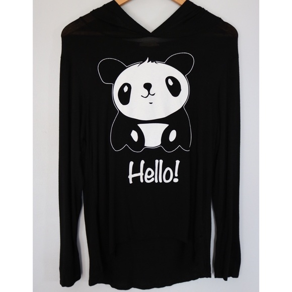 Enough About Me | long sleeve hooded shirt, size M - Picture 1 of 4